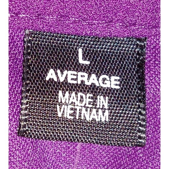 7th Avenue Womens Top Purple Flutter Sleeve Blouse Asymmetrical Hem Size L - Picture 10 of 12